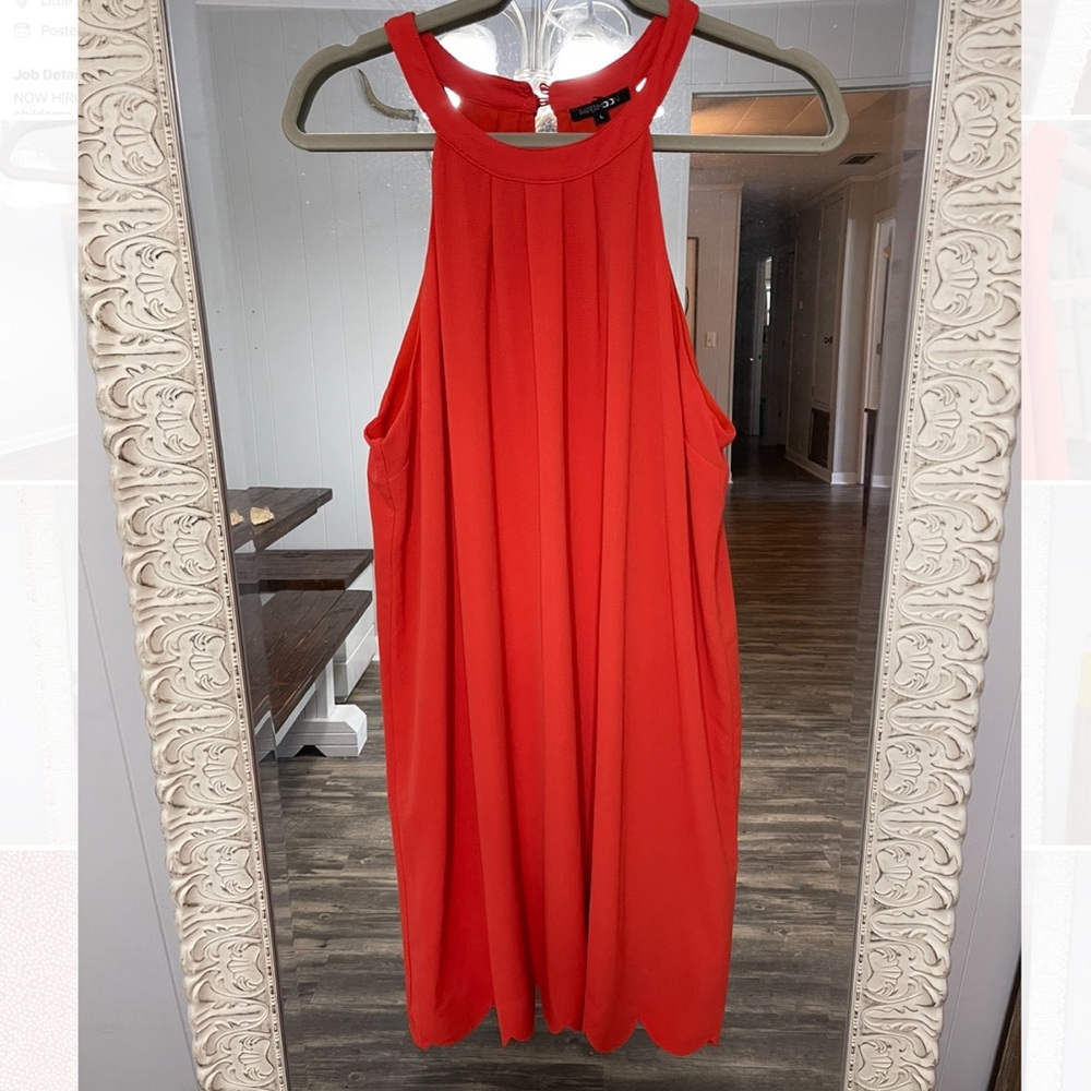 Red/orange scoliosis dress